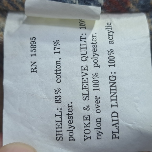 Vintage 70s JCPENNY corduroy blanket quilt lined tan & plaid 2XL long over coat - Picture 8 of 8